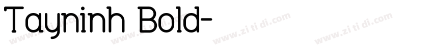 Tayninh Bold字体转换